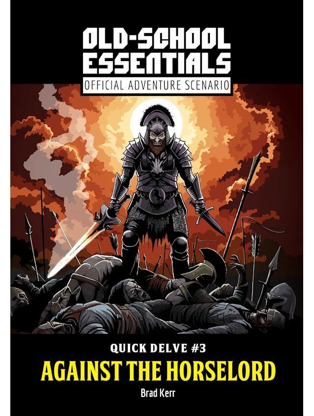 Old-School Essentials Official Adventure Scenario Quick Delve #3 Against the Horselord