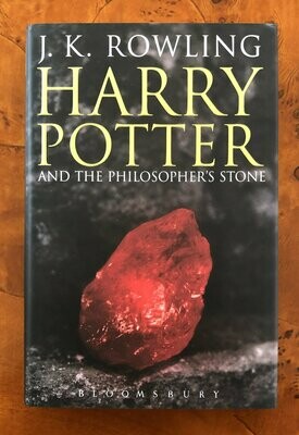 Harry Potter and the Philosopher's Stone Bloomsbury 1st Edition, Rare 1st Print Adult Cover