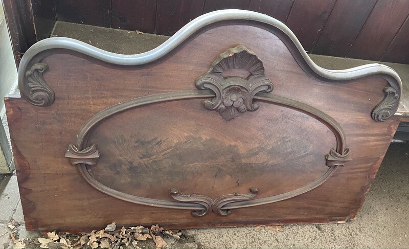 Mahogany Veneered French oak decorative panel