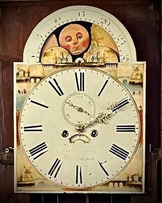 Victorian Moon Face Grandfather Clock