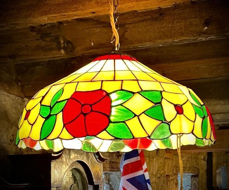 Large Vintage Tiffany Ceiling Light