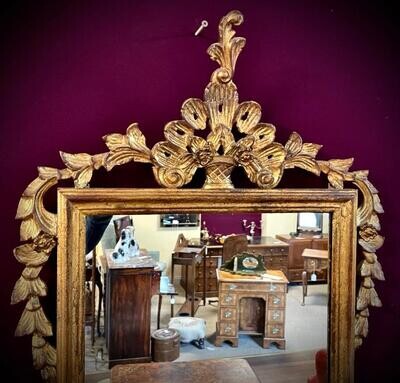 Large Ornate Gilt Framed French Mirror