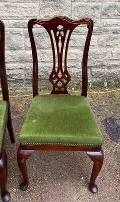 Four Chippendale Style Dining Chairs