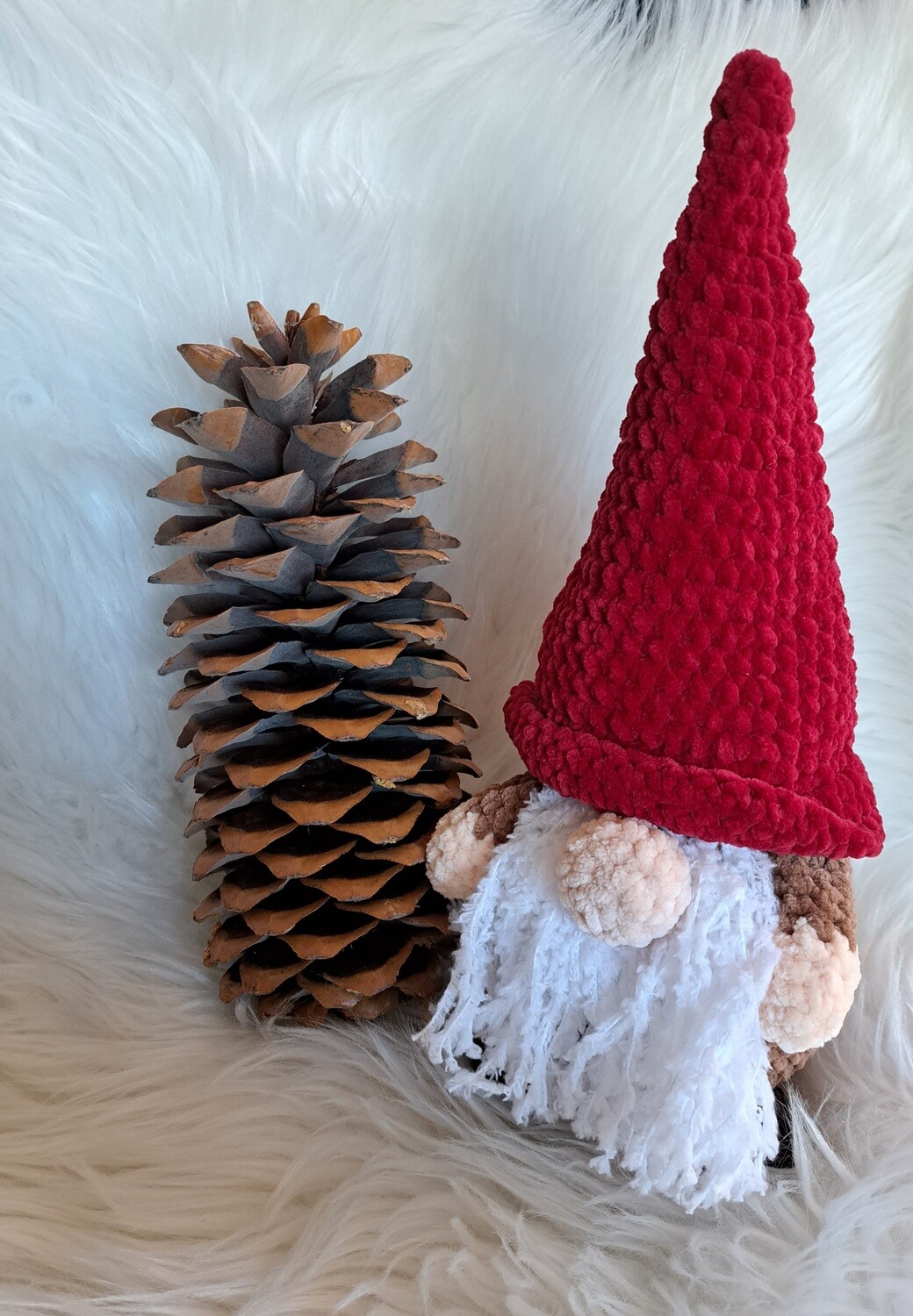 Gnome de Noël marron