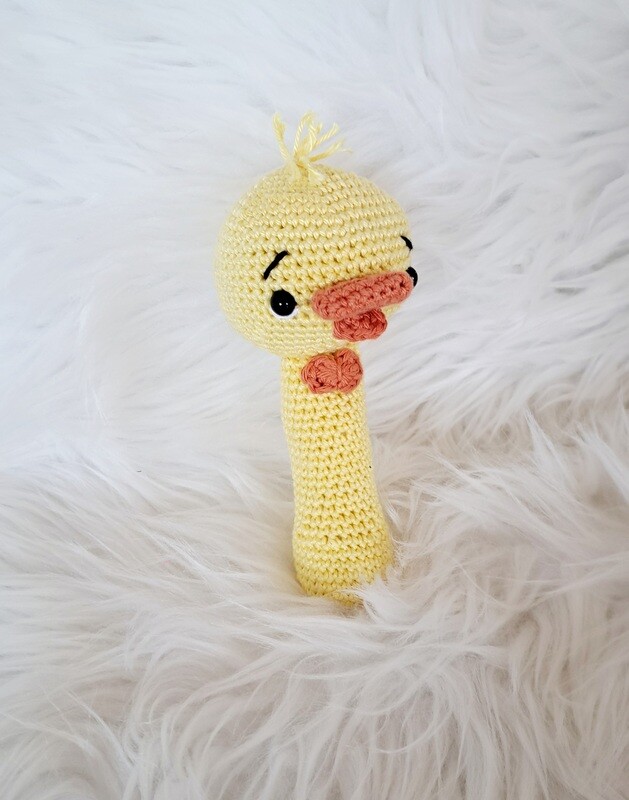 Doudou Hochet sonore tête de poussin