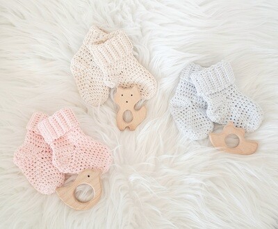 Chaussons, sandales et chaussettes pour bébés