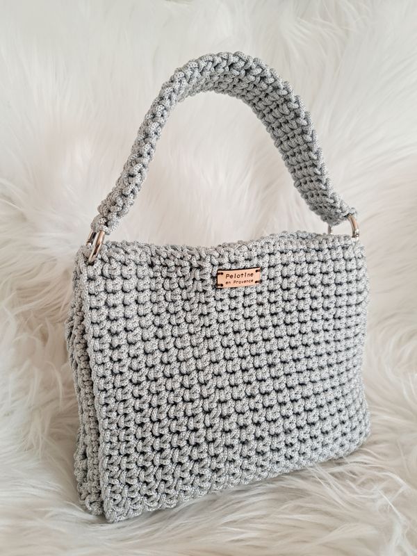 Sac à main printemps/été couleur silver