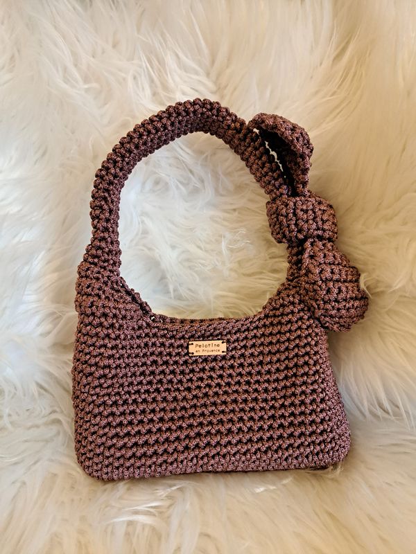Sac à main printemps/été couleur aubergine