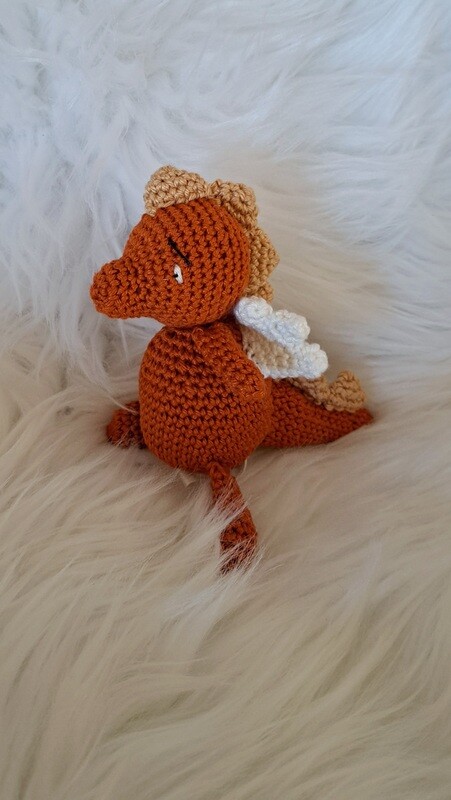 Petite Poupée Dragon crocheté en fil de coton