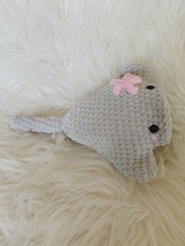 Poisson "Rai" crocheté en fil de velours