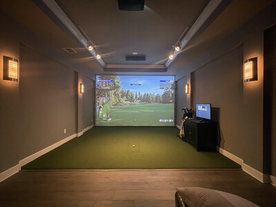 Built In Golf Simulator Screen Kit