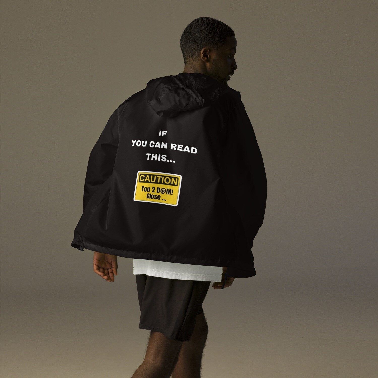 In Da Street Warning Windbreaker 