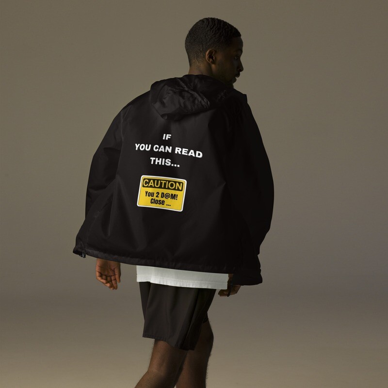 In Da Street Warning Windbreaker 