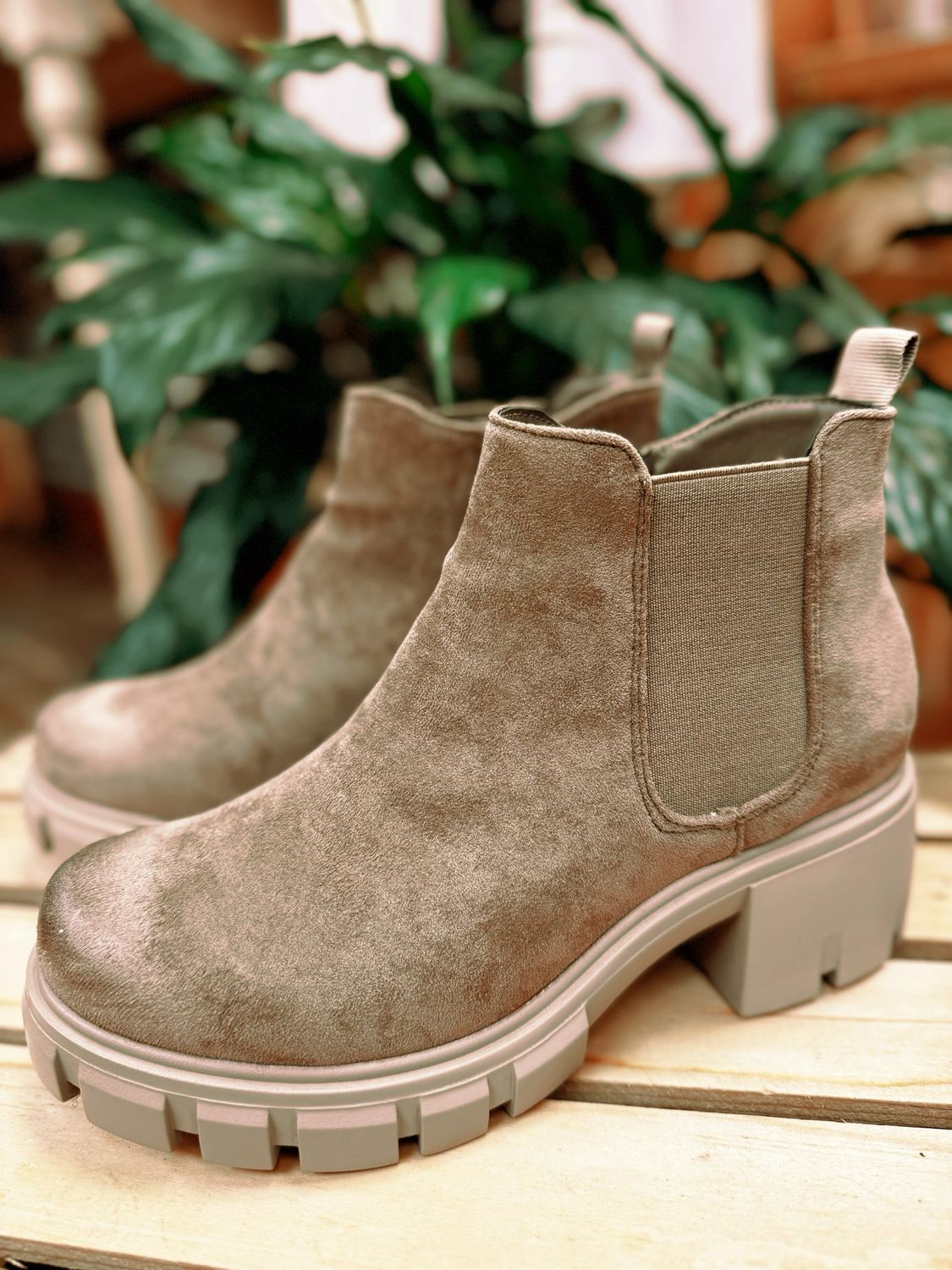 Camden Taupe Bootie