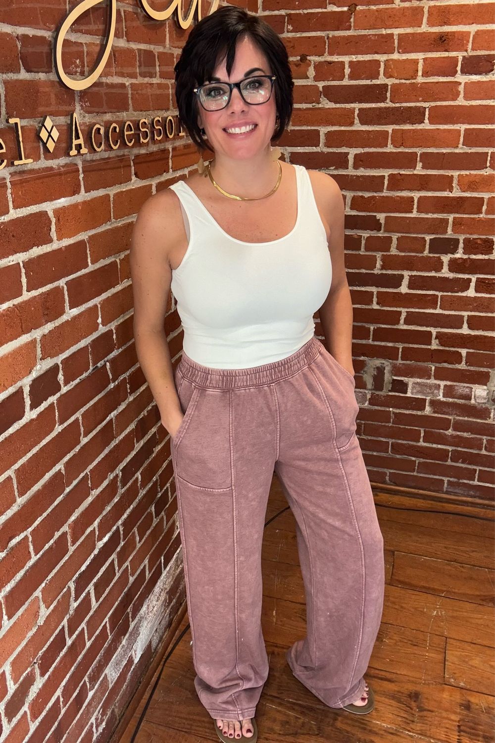 Spiced Chai Wide Leg Sweatpants