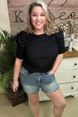 Judy Blue V-Front Medium Wash Shorts