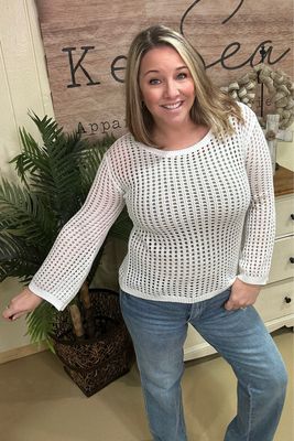 Hollow Out Knit Sweater