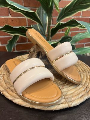Sense Nude Flat Slides