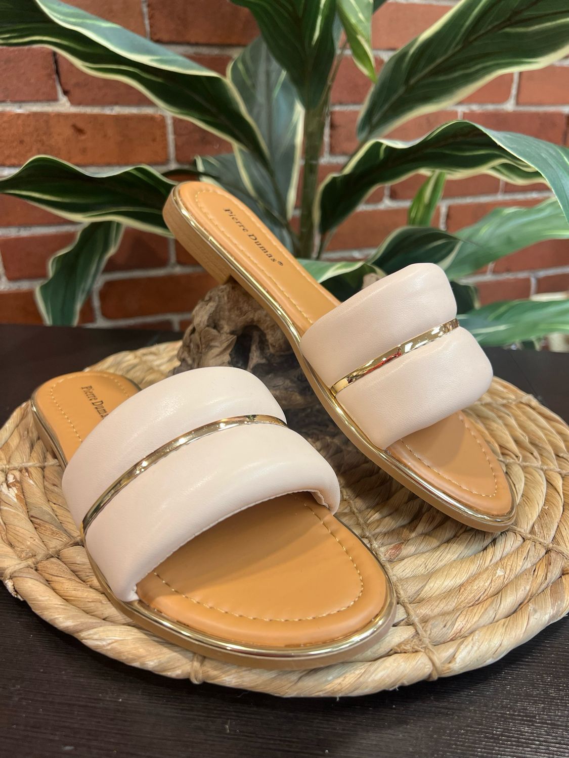 Sense Nude Flat Slides