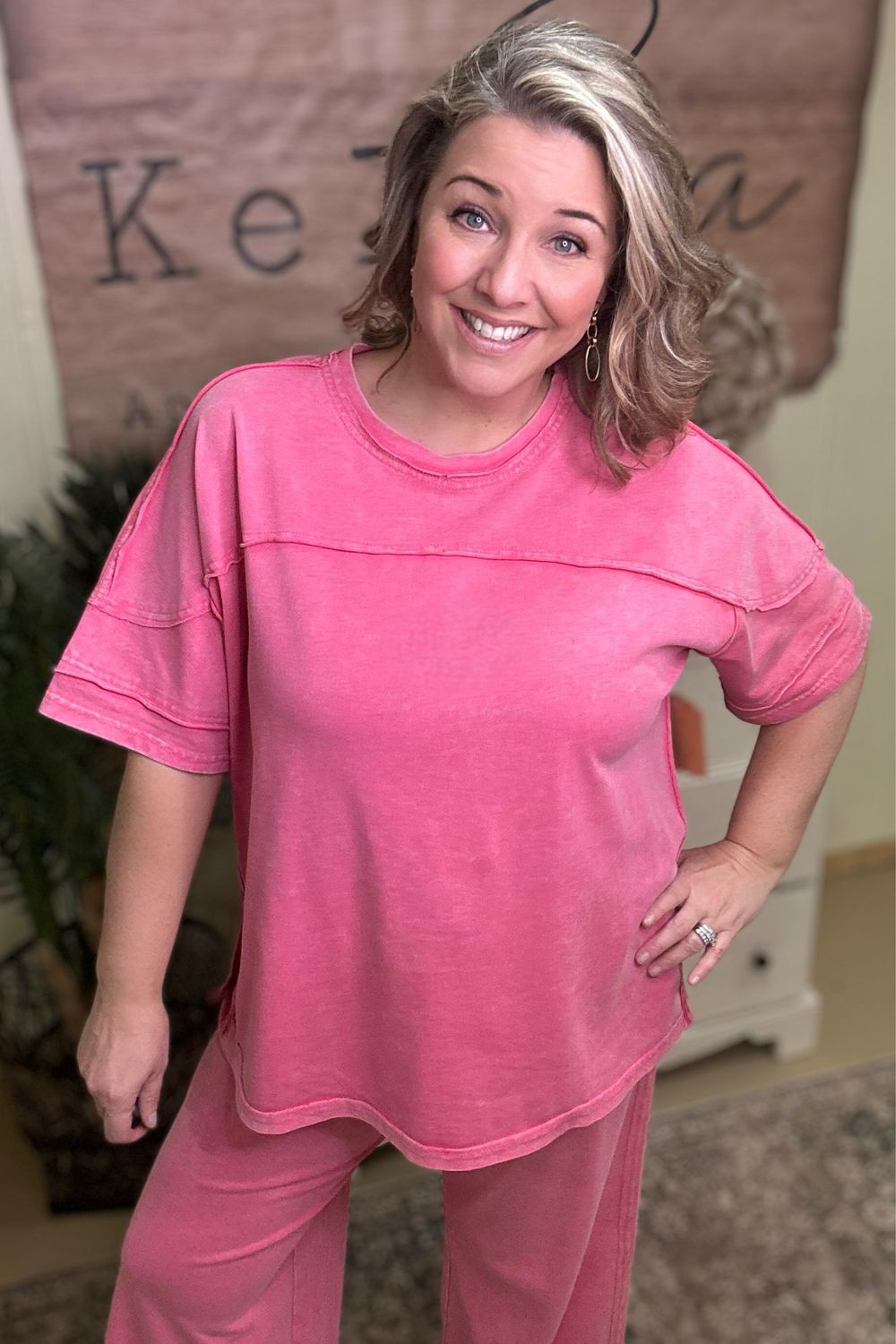 Cotton Poly Boxy Tee