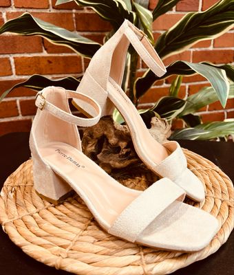 Olem Kennice Nude Heel Sandal 