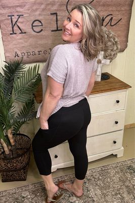 Side Pocket Crop Butter Legging