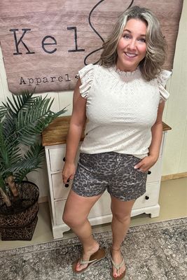 Muted Mocha Leopard Short