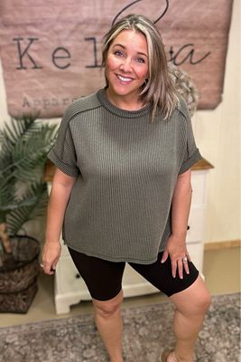 Dark Olive Urban Ribbed Tee