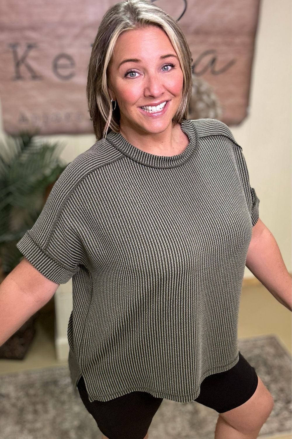 Dark Olive Urban Ribbed Tee