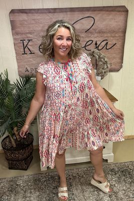 Berry Mix Mosaic Dress