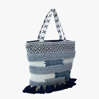 Natural Woven Boho Tote