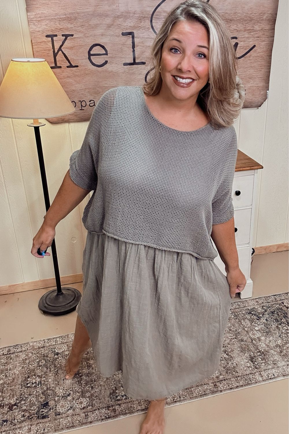 Italian 100% Cotton Mole Dress