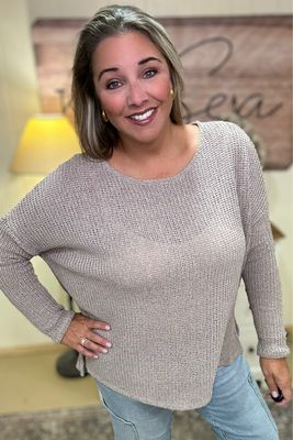 Oatmeal Side Split Top