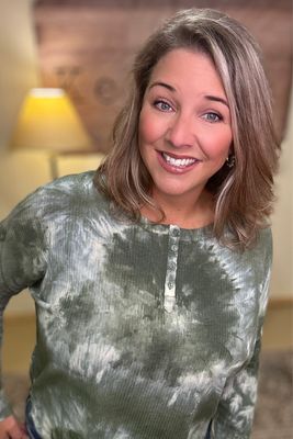 Olive Mix Tie Dye Henley