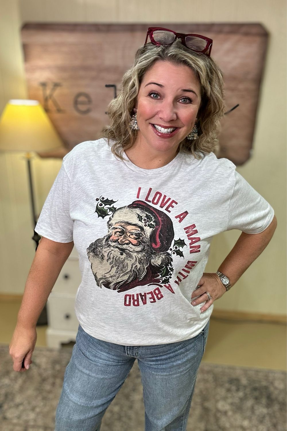 Man With a Beard Santa Tee