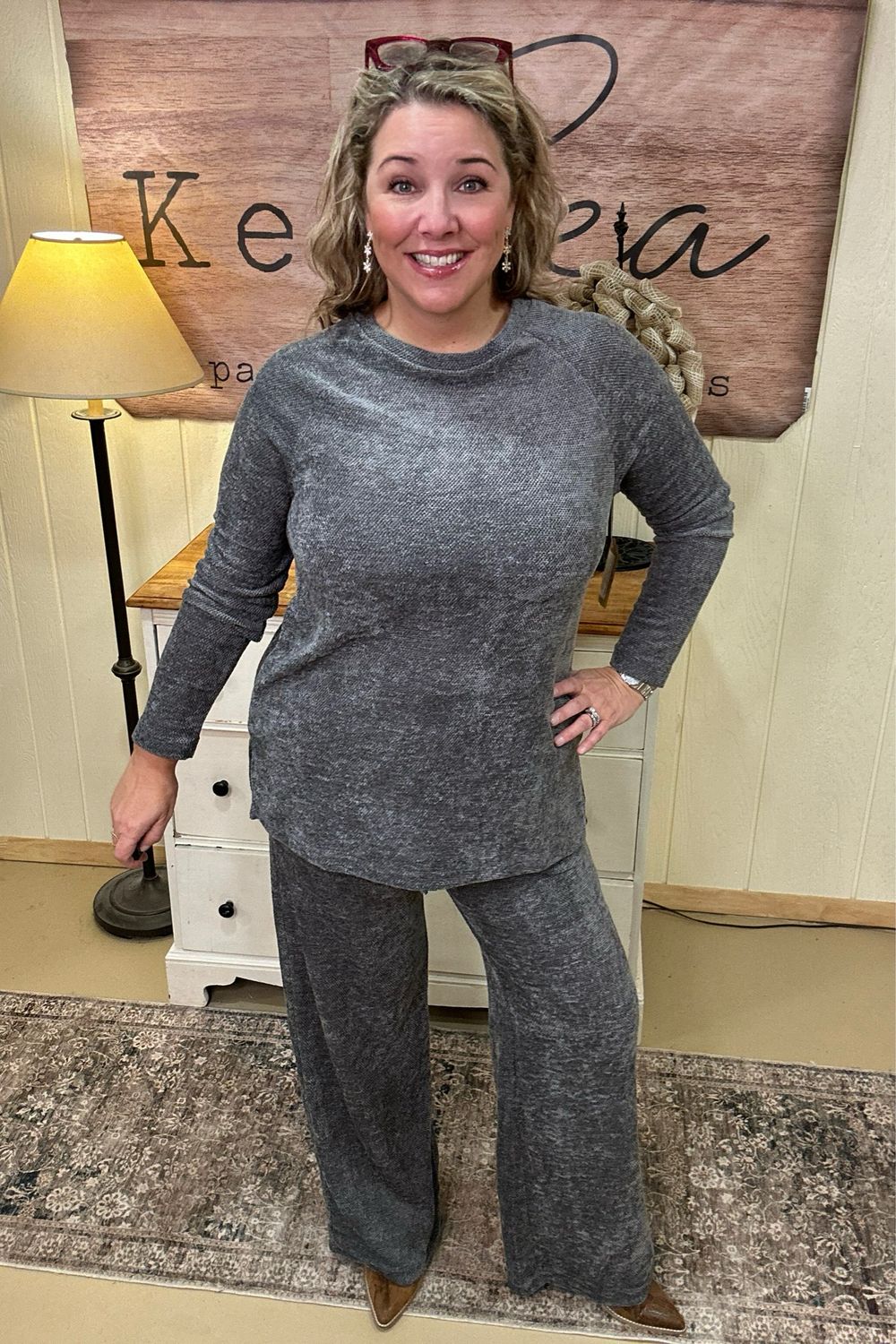 Charcoal Micro-Chenille Set