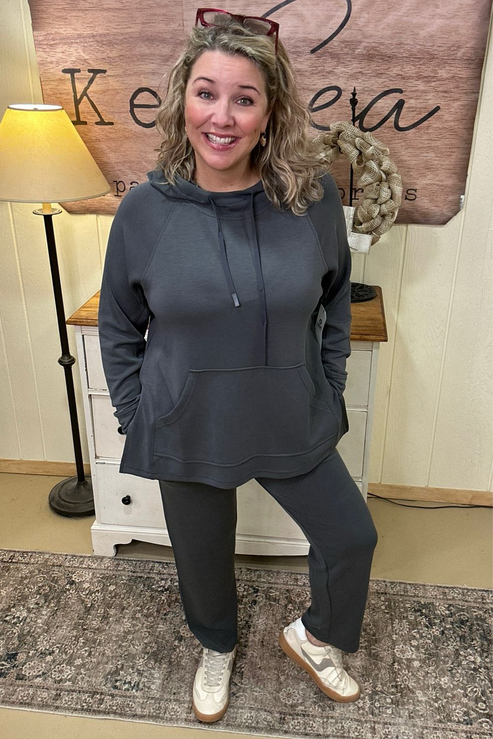 Laguna Ash Grey Hoodie Set