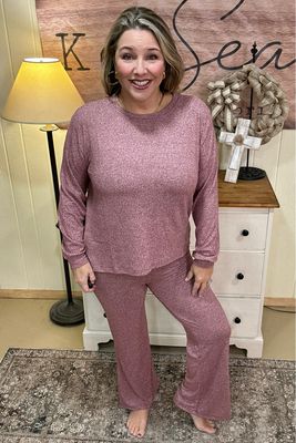 Soft Melange Hacci Lounge Set