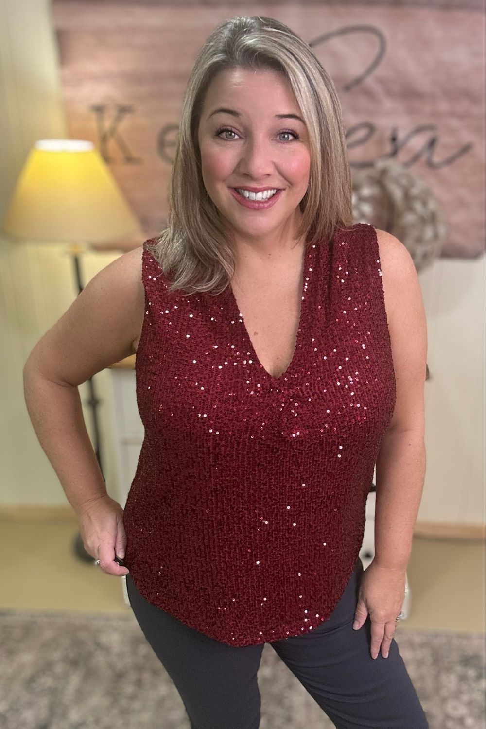 Shimmer Sequined Tank