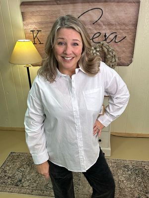 White Relaxed Fit Button Down White Relaxed Fit Button Down