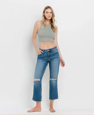 Lovervet Distressed Straight Fit Jean