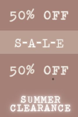 SUMMER SALE
