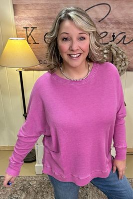 Waffle Ribbed Pullover