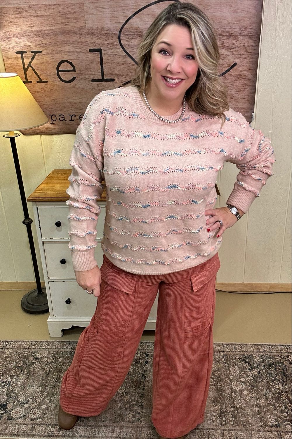 Corduroy Wide Leg Pants