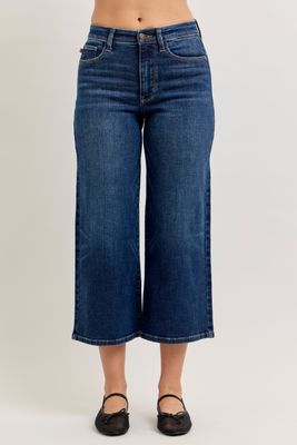 Judy Blue 82693 Dark Wash Wide Leg Ankle Jean