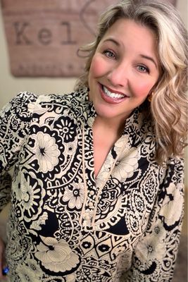 Black &amp; Ivory Paisley Blouse