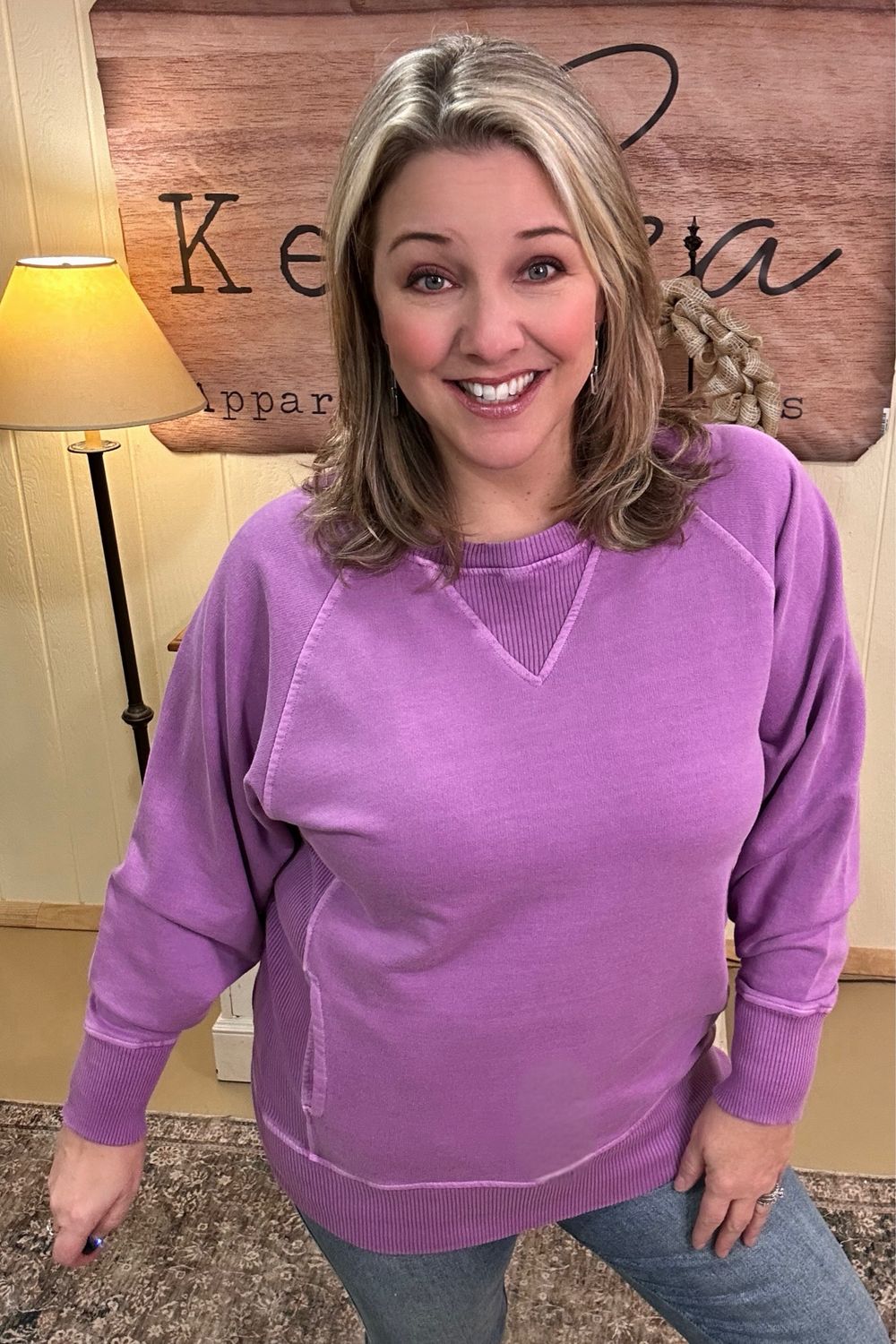 Pigment Dyed Washed Boardwalk Sweatshirt