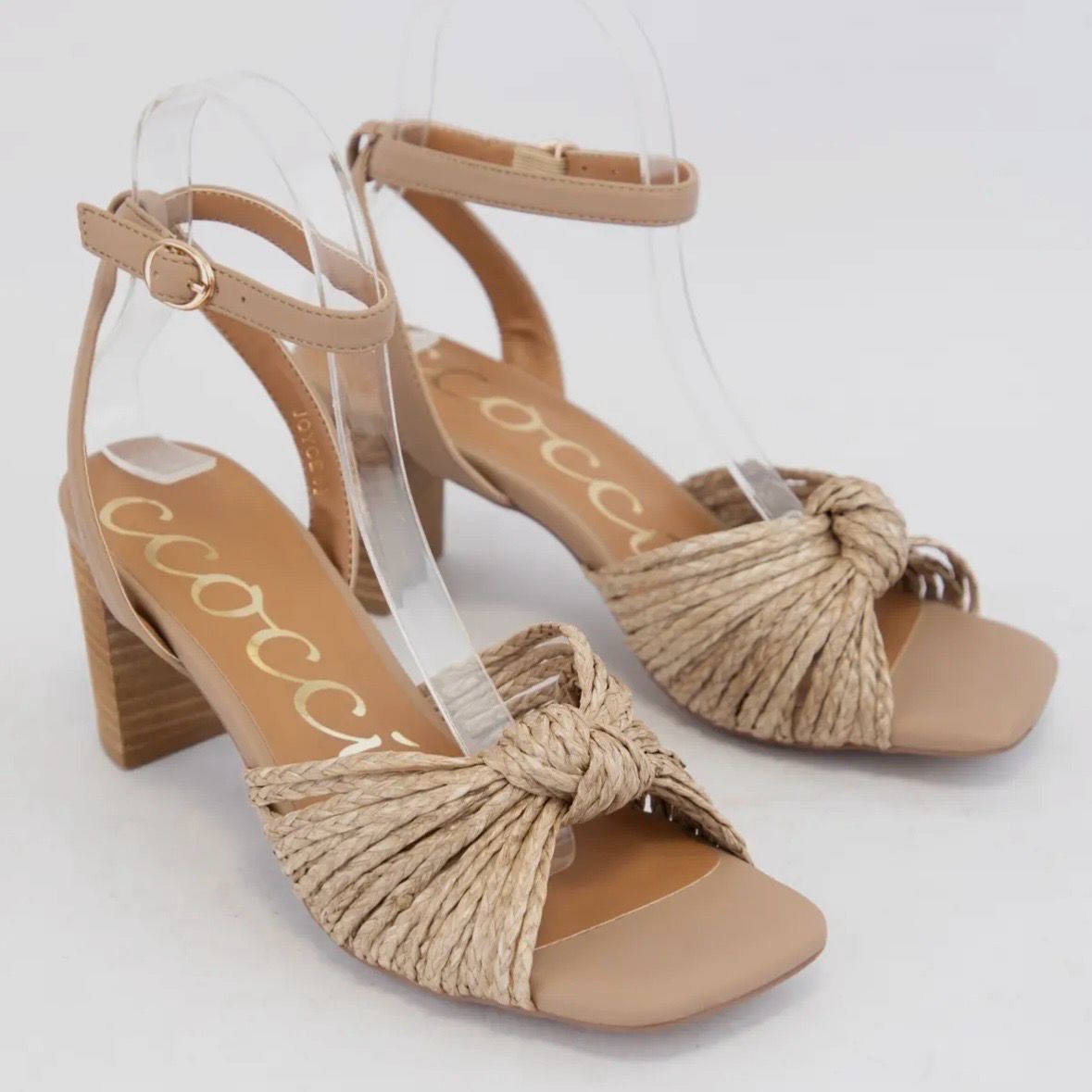 Ccocci Raffia Sandal Heel