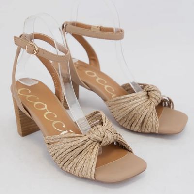 Ccocci Raffia Sandal Heel