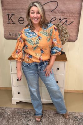 Lovervet Mid Rise Slim Wide Jeans